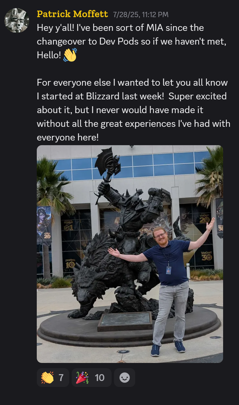 Patrick Moffett in Dev Pods